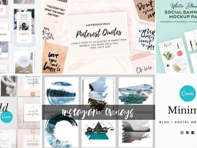 communication templates reseaux sociaux canva une